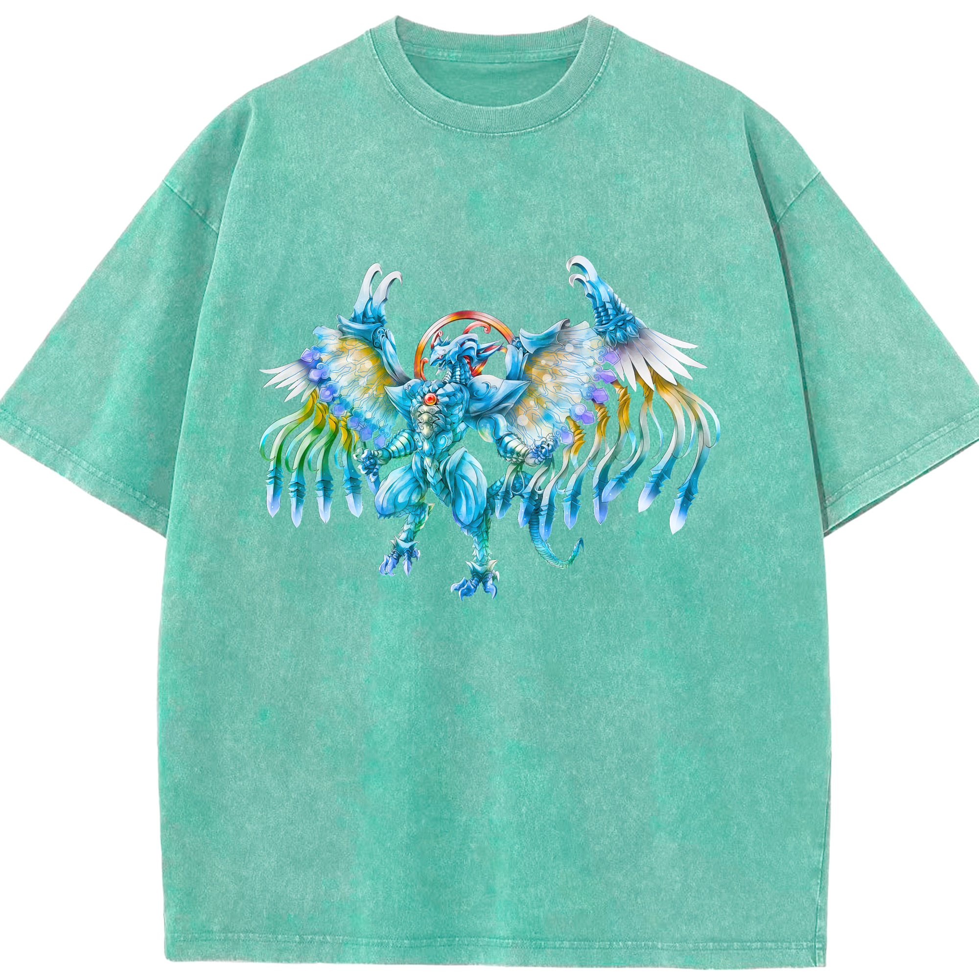 （画像用） 遊☆戯☆王 Yu-Gi-Oh! 綿100% ヴィンテージ風 半袖Tシャツ（フロントプリント）